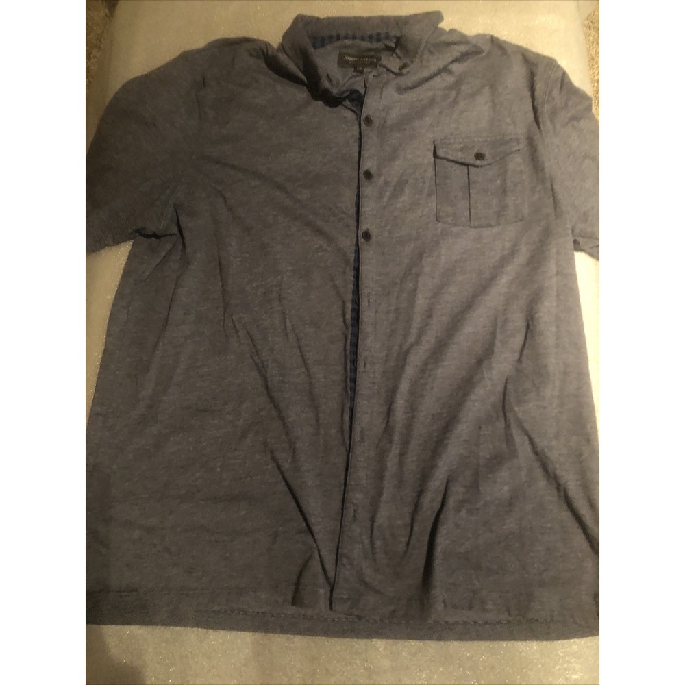 Joseph Abboud Button Up Shirt Size Large Blue Preowned
